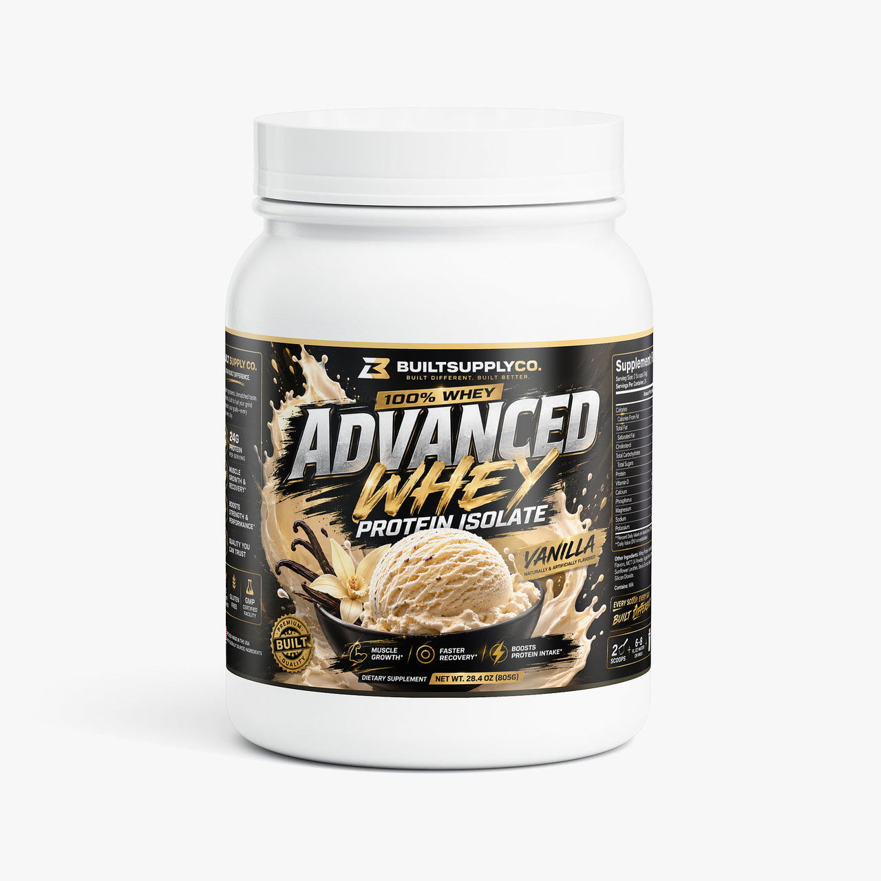 Advanced 100% Whey Protein Isolate (Vanilla)